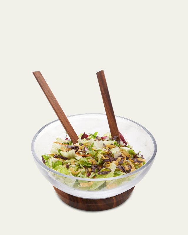 Cooper Salad Bowl with Servers